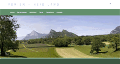 Desktop Screenshot of ferien-heidiland.ch